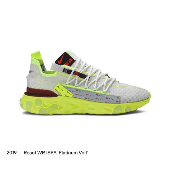 Nike React WR ISPA ‘Platinum Volt’ - Picture 1 of 10